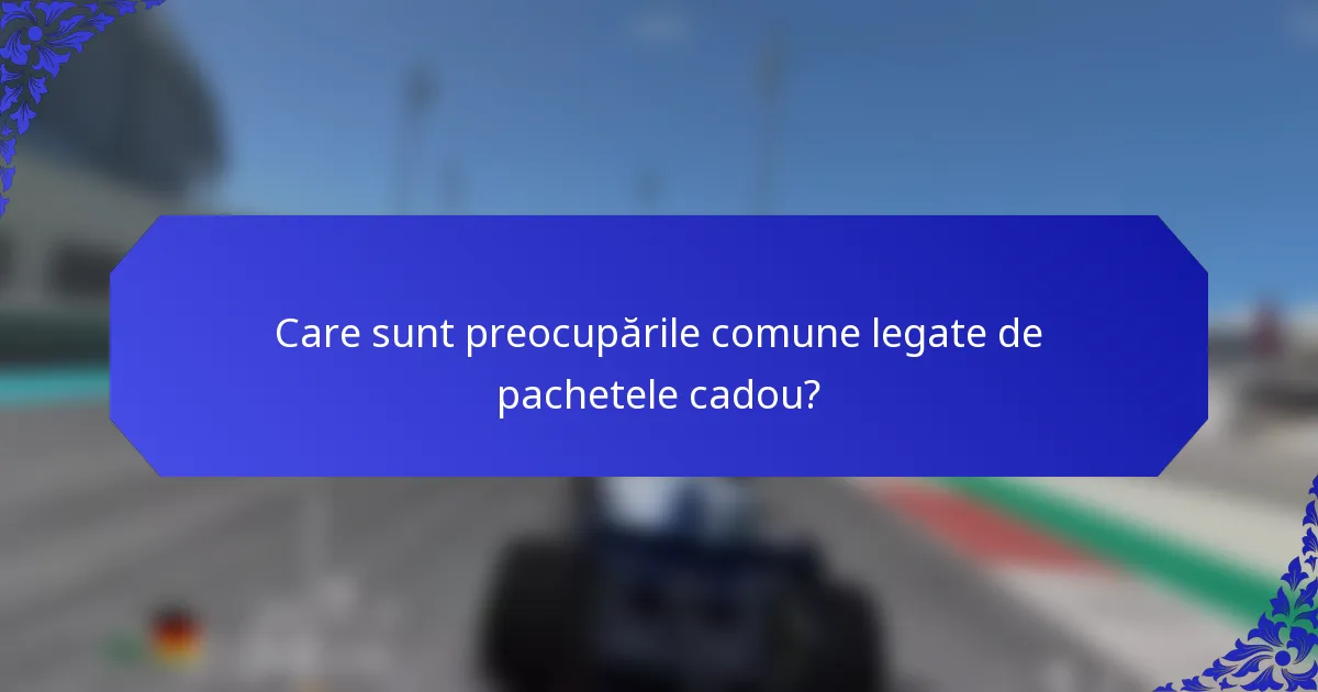 Care sunt preocupările comune legate de pachetele cadou?